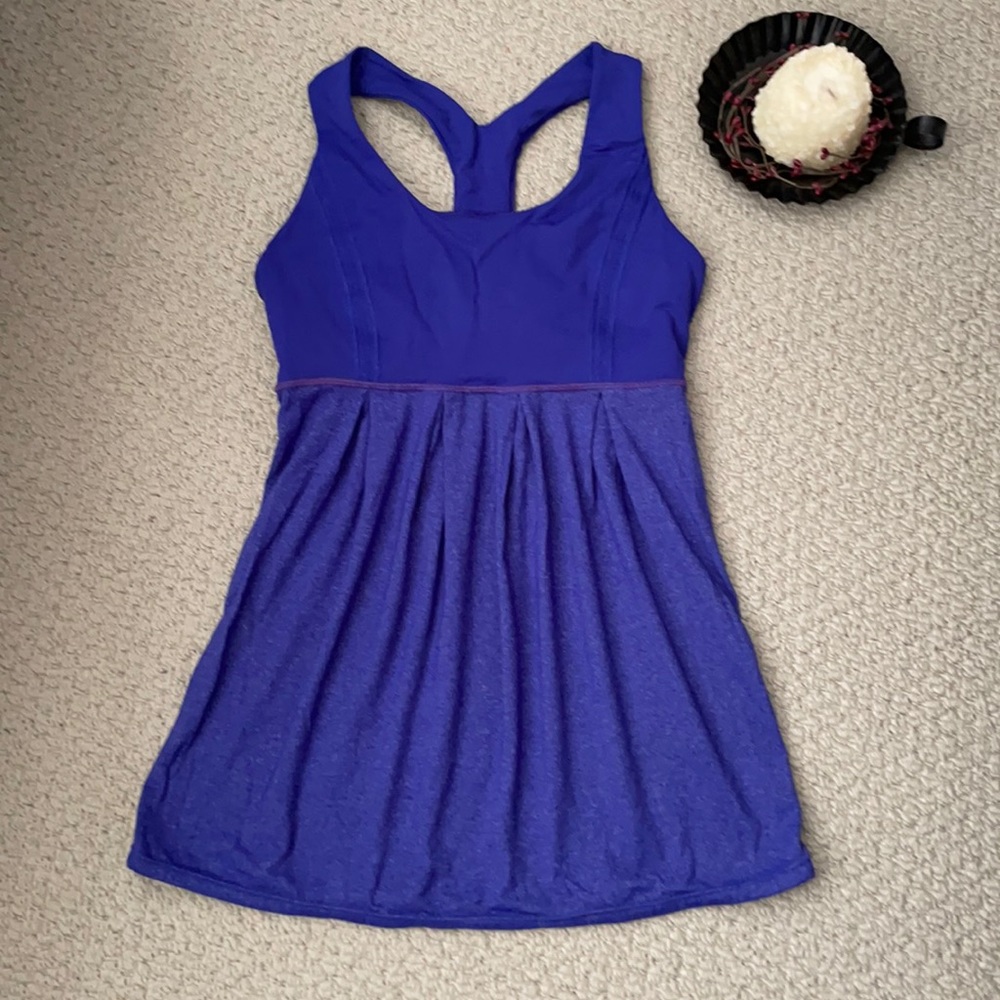Lululemon power dance tank blue 4